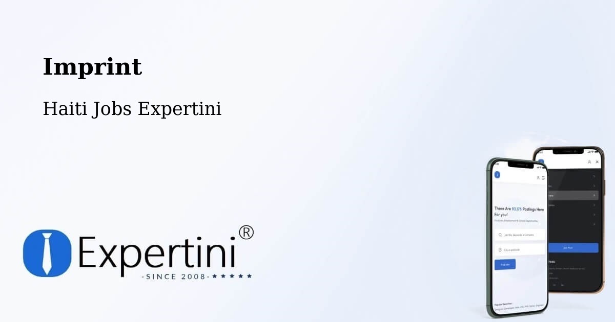 Imprint – Saint Raphaël - Haiti Jobs Expertini